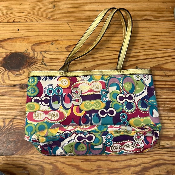 Like New! Coach Logo Purse - Picture 5 of 5